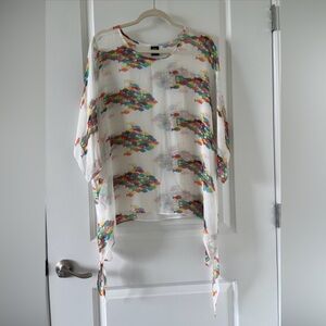Cocoon art to wear 100% silk Sheer Women's kimono/Top S/M great